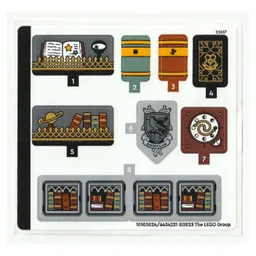 Sticker Sheet for Set 76411-1 / [No Color/Any Color]