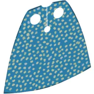 Neckwear Cape, Standard with Silver Glitter Print [Traditional Starched Fabric] / Dark Azure