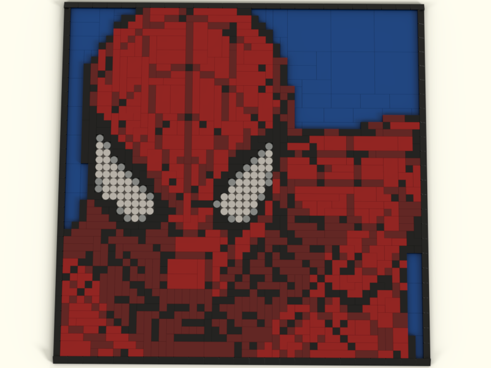 Lego SpiderMan Tile Portrait