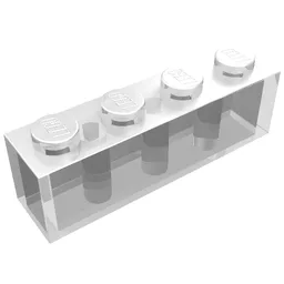 Brick 1 x 4 / Trans-Clear