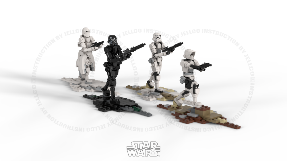 Lego Mini Size troopers : snow/storm/shadow/scout troopers
