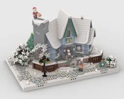 Winter Village - Display for set 10293 Santa's Visit