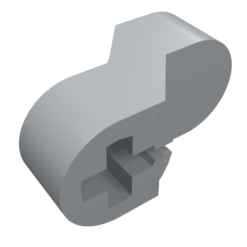 Lego Technic Engine Crankshaft Center / Light Bluish Gray