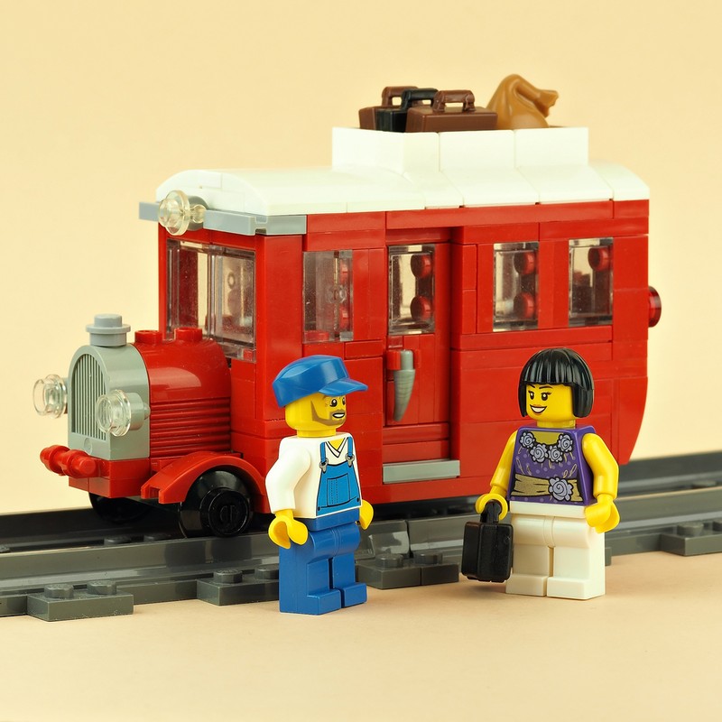 Lego Old Rail Bus