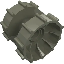 Technic Tread Hub / Dark Gray