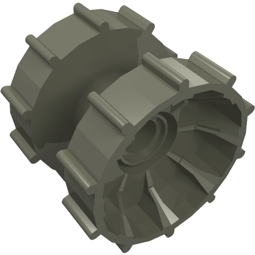 Lego Technic Tread Hub / Dark Gray