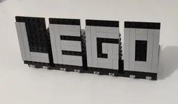 Fancy LEGO display sign