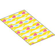 Lego Duplo Blanket 50 x 90 with Pink Ducks, Yellow Water print / White