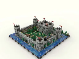 Microscale castle diorama