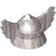 Lego Helmet with Wings / Metallic Silver
