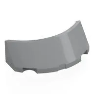 Windscreen 2 x 4 Half Dome / Light Bluish Gray