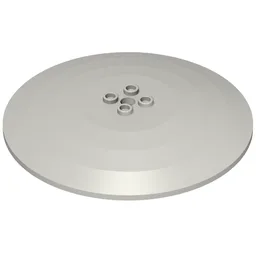 Dish 10 x 10 Inverted (Radar) with Hollow Studs / Light Bluish Gray