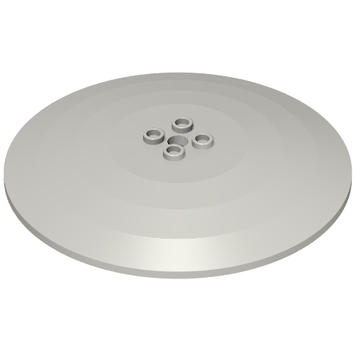 Lego Dish 10 x 10 Inverted (Radar) with Hollow Studs / Light Bluish Gray