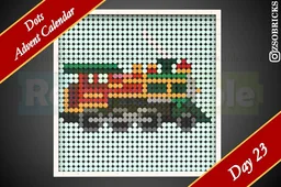 Day 23 - Toy Train Engine - Dots Advent Calendar