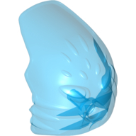 Lego Large Figure Mask Rau (Toa Metru) / Trans-Medium Blue