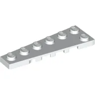 Wedge Plate 6 x 2 Left / White