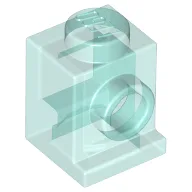 Brick Special 1 x 1 with Headlight / Trans-Light Blue