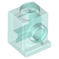Lego Brick Special 1 x 1 with Headlight / Trans-Light Blue