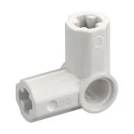 Technic Axle and Pin Connector Angled #6 - 90° / White