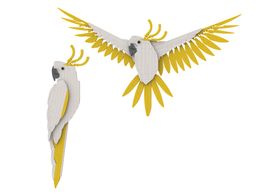 Lego Sulphur-Crested Cockatoos: The Fauna Collection