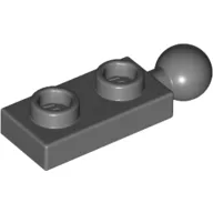 Plate Special 1 x 2 with End Towball / Dark Bluish Gray