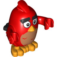 Lego Animal, Bird, Red, Worried