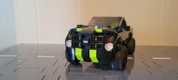 Black-Lime Pickup Truck