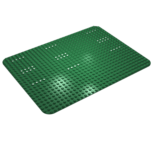 Lego Baseplate 24 x 32 with Rounded Corners and Dots Print [149]