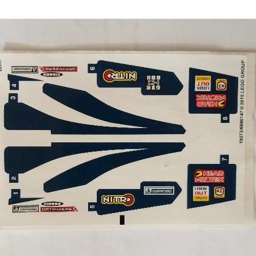 Lego Sticker Sheet for Set 42033-1 / [No Color/Any Color]
