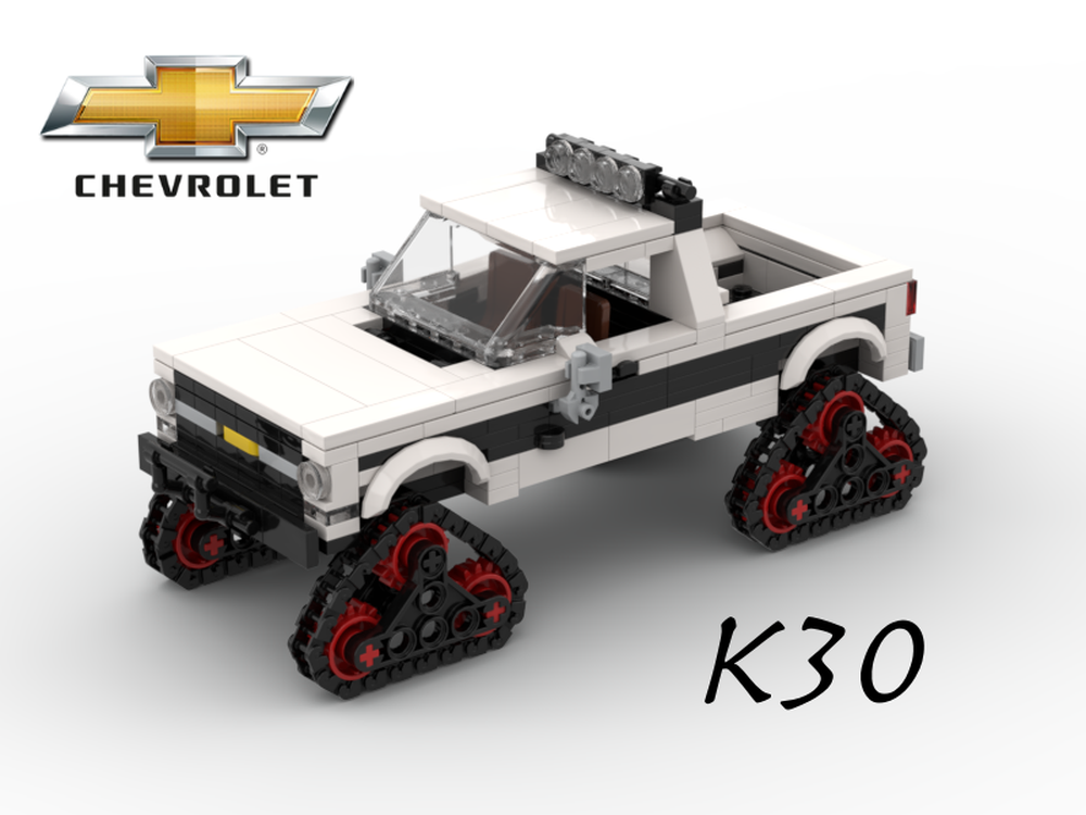 Lego 1977 chevy K30 V8 arctic custom
