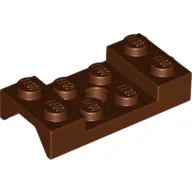 Wheel Arch, Mudguard 2 x 4 Studded with Hole / Reddish Brown