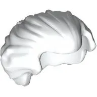 Hair Swept Back with Widow's Peak Chin-Length and Bushy in Back / White