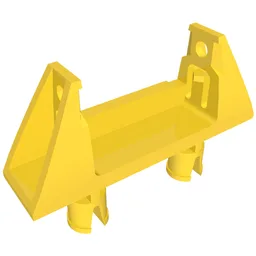 String Reel 1 x 4 x 2 Holder with 2 Technic Pins / Yellow