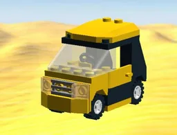 Lego Yellow Car for Transport Carriage Inspired