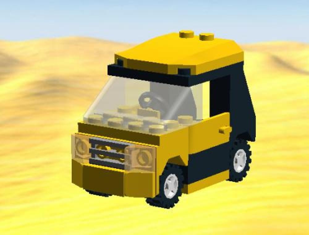 Lego Yellow Car for Transport Carriage Inspired