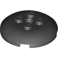 Dish 4 x 4 with 4 Studs / Black