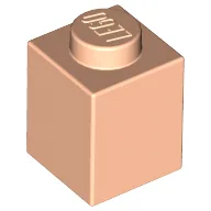 Brick 1 x 1 / Light Nougat