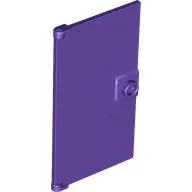 Door 1 x 4 x 6 Smooth with Chamfered Handle Plinth / Dark Purple