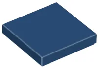 Tile 2 x 2 with Groove / Dark Blue