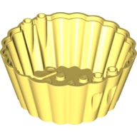 Lego Cup Cake Form 8 x 8 x 3 / Bright Light Yellow