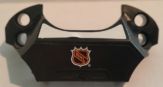 Lego Sports Hockey Chest Protector with NHL Logo on Black Background and White Stripe Pattern (Stickers) - Set 3543