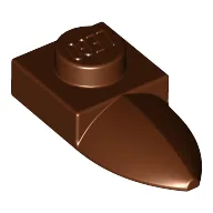Plate Special 1 x 1 with Tooth / Reddish Brown