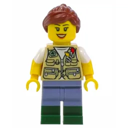 Tan Torso, Sand Blue Legs, Reddish Brown Hair
