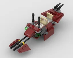 Coruscant Guard Two-Seat Speeder Bike (75372 Upgrade / 75354 alt. build gunship companion)