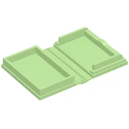 Book 2 x 3 [Plain] / Medium Green
