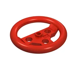 Technic Steering Wheel Large / Red
