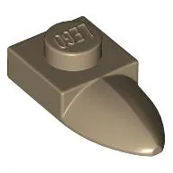 Plate Special 1 x 1 with Tooth / Dark Tan