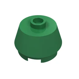 Brick Round 2 x 2 Truncated Cone / Green