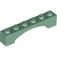 Brick Arch 1 x 6 Raised Arch / Sand Green