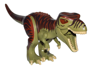 Lego Dinosaur Tyrannosaurus rex with Reddish Brown Back